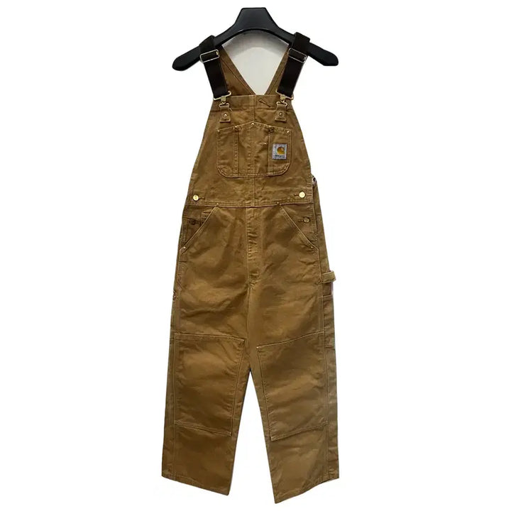 [BUNJANG] Carhartt R01 Duck Bib Double Knee Carpenter Overalls Brown 32 / 칼하트 R01 덕 BIB 더블니 카펜터 브라운 오버롤 32