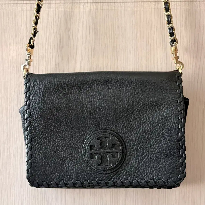 [SOLD OUT] 토리버치 마리온콤보 체인 크로스백 블랙 가죽 숄더백