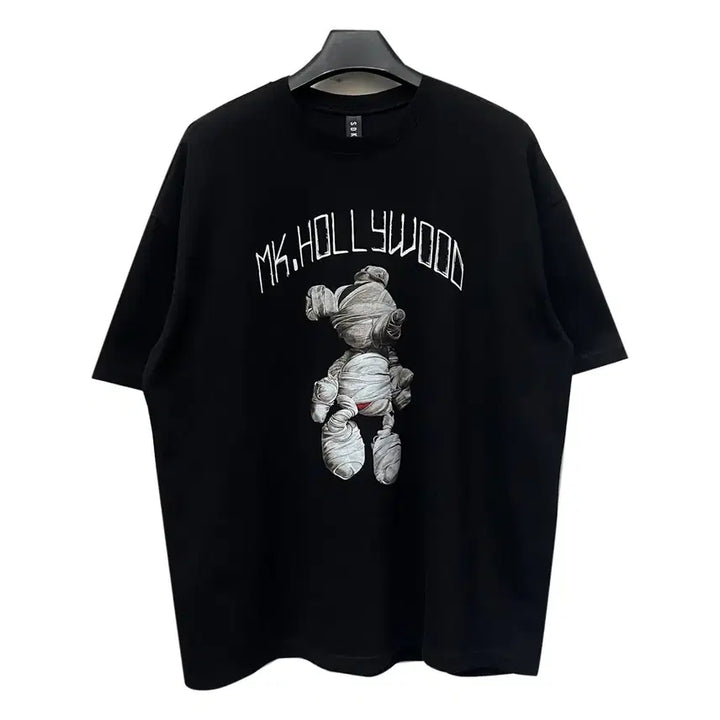[BUNJANG] MK.HOLLYWOOD Graphic Vintage T-Shirt / VTG MK.HOLLYWOOD 그래픽 빈티지 반팔티 FREE