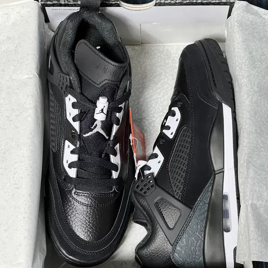 [BUNJANG] Jordan Spizike Low Black/White Sneakers / (매장 정품) 조던 스피자이크 로우 블랙/화이트 (사이즈 265~280)