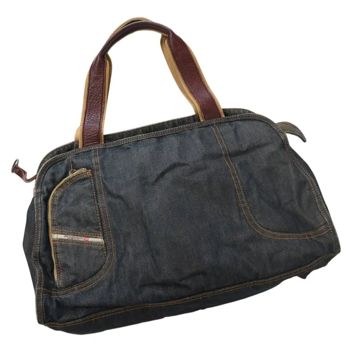 [BUNJANG] DIESEL Vintage Denim Leather Handle Tote Bag / DIESEL 디젤 빈티지 데님 래더 핸들 토트백