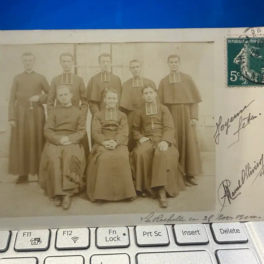 [BUNJANG] Raoul Ollivier Signed Postcard from 1910 - Catholic Paris Foreign Missions Society Missionary to China / 1910년 - 카톨릭 파리외방전교회 중국 광동 선교사 라울 올리비에 신부