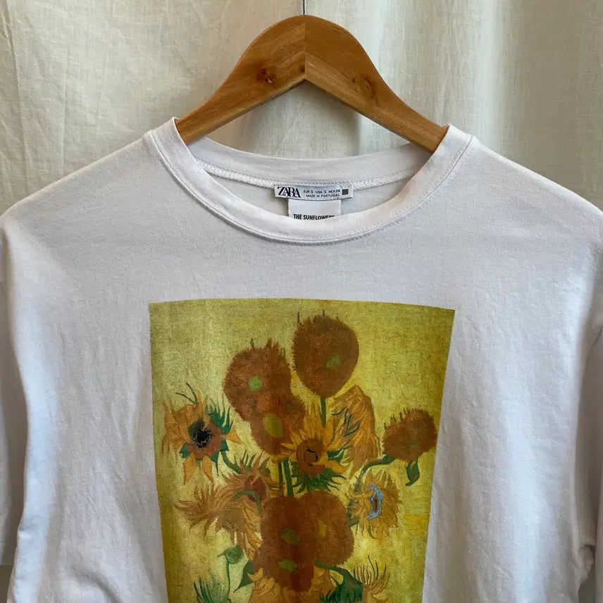 [BUNJANG] Zara Printed Short Sleeve T-Shirt (S) / zara 프린팅 반팔티셔츠(S)