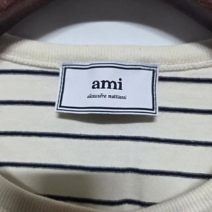 [BUNJANG] AMI Striped Long Sleeve T-Shirt / (L)  아미 스트라이프 긴팔 티셔츠