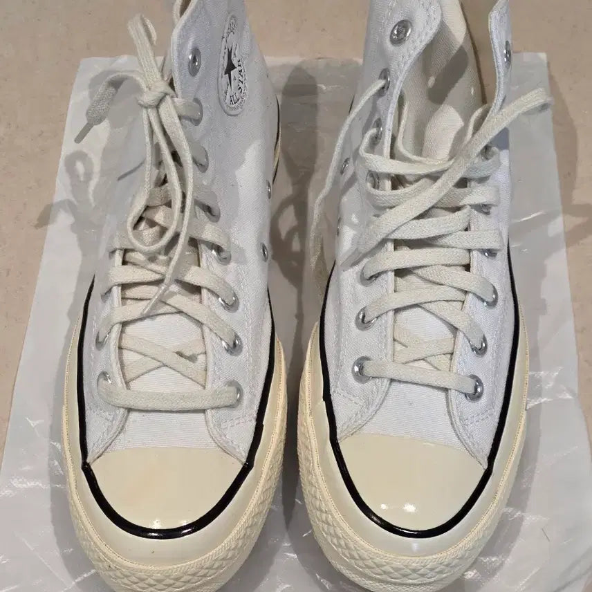 [BUNJANG] Converse All Star High White Sneakers / 컨버스 올스타 하이 화이트 스니커즈