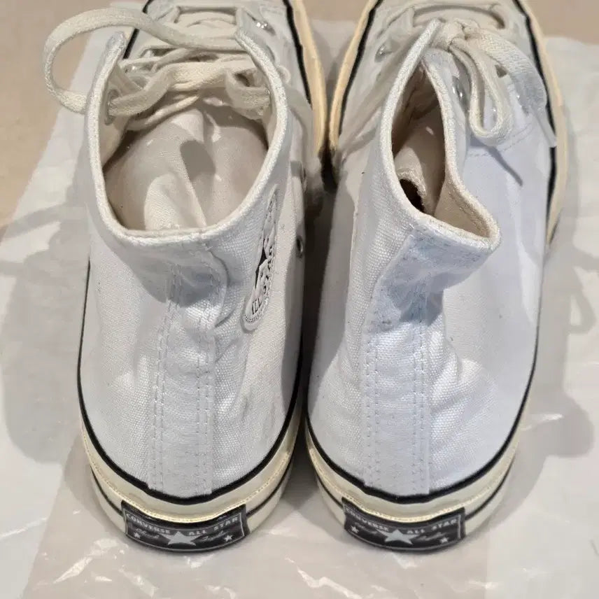 [BUNJANG] Converse All Star High White Sneakers / 컨버스 올스타 하이 화이트 스니커즈