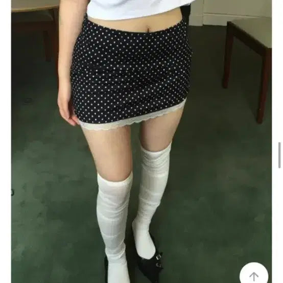 [BUNJANG] Dot Trace Skirt New / 도트레이스스커트 새상품