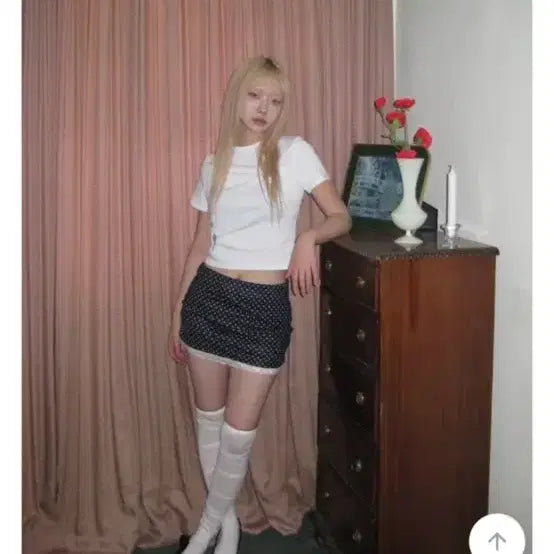 [BUNJANG] Dot Trace Skirt New / 도트레이스스커트 새상품