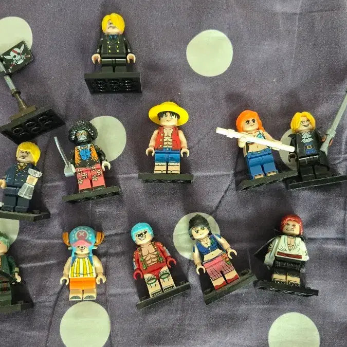[BUNJANG] One Piece Lego Minifigure 12-Figure Set / 원피스 레고 미니피규어 12종 세트