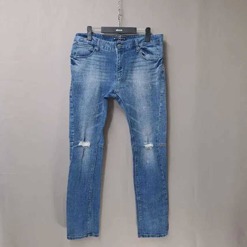 [BUNJANG] NIX Distressed Wash Jeans / NIX 데미지 워싱 청바지