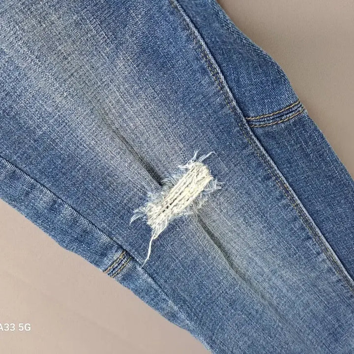 [BUNJANG] NIX Distressed Wash Jeans / NIX 데미지 워싱 청바지