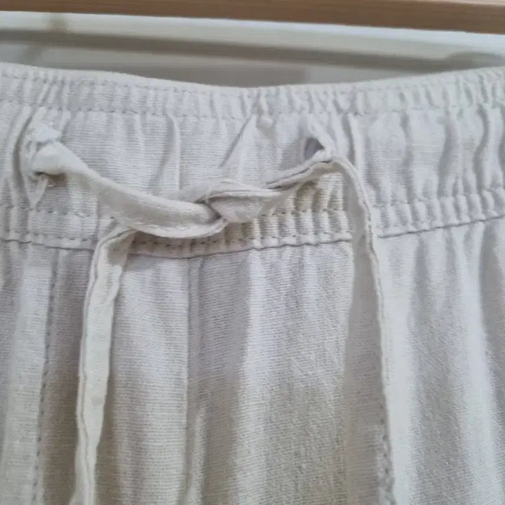 [BUNJANG] Linen Blend Wide-Leg Pants / 여름  고급스러운 시원한 린넨 면. 밴딩. 통바지. 허리32까지