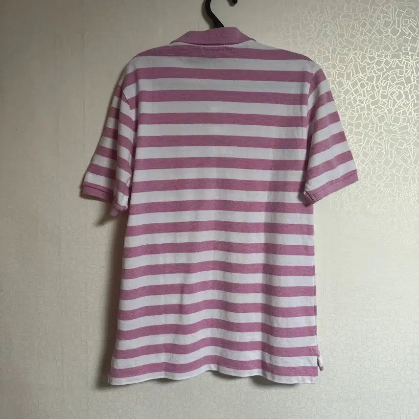 [BUNJANG] Polo Ralph Lauren Pink Stripe Polo Shirt / 폴로 핑크 스트라이프 카라티 팝니다