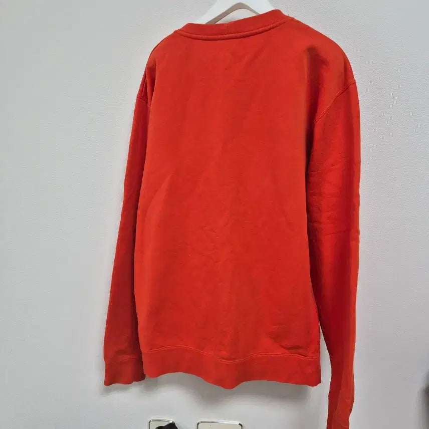 [BUNJANG] Sandro Love Embroidered Sweatshirt Orange / 산드로 정품 LOVE 자수 맨투맨 오렌지