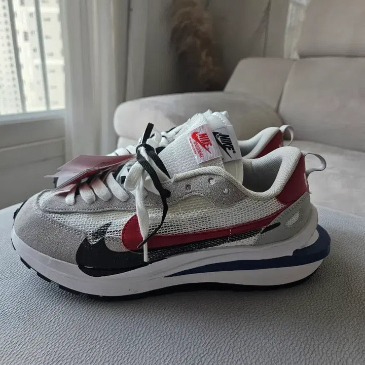 [BUNJANG] Nike x Sacai Vaporwaffle White/Red/Black / 나이키 사카이 베이퍼와플 흰빨검