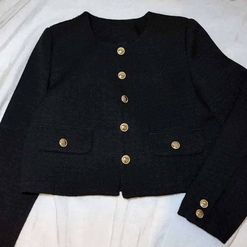 [BUNJANG] Gold Button Tweed Jacket / 트위드자켓 금장