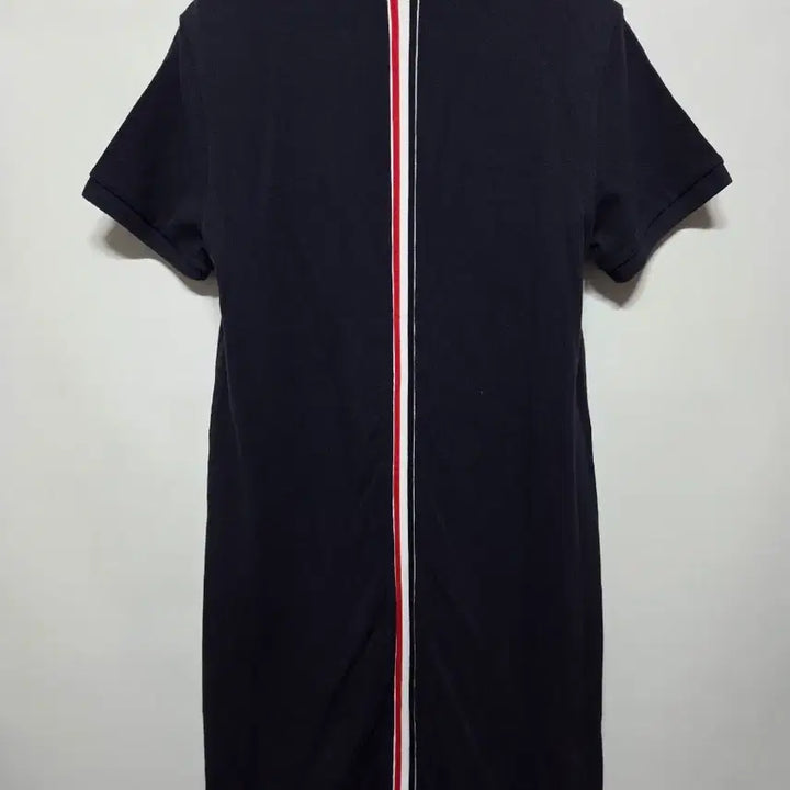 [SOLD OUT] (44~55)  톰브라운 네이비 반팔 피케 원피스