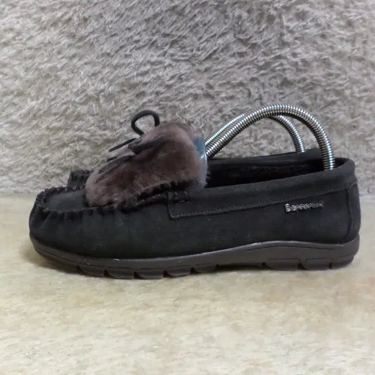 [BUNJANG] Bearpaw Brown Suede Moccasin Ankle Boots / 후루룩구제2 240 베어파우 털 단화 모카신 브라운 신발 260509