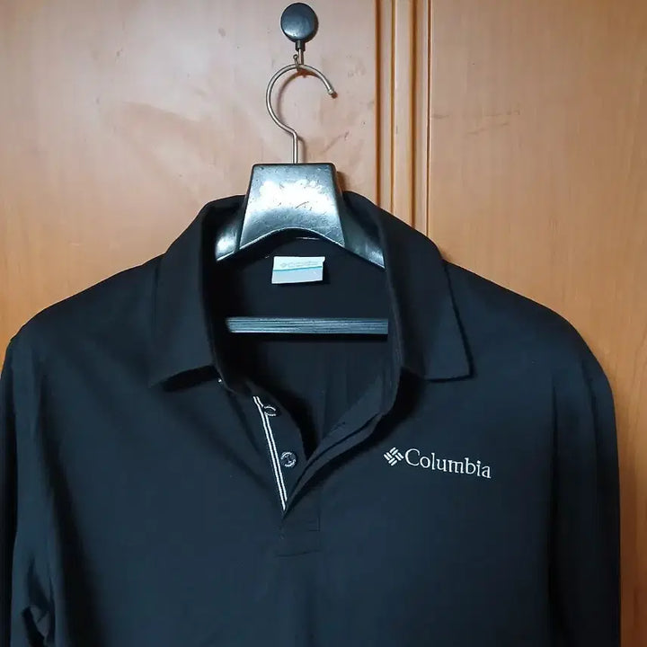 [BUNJANG] Columbia Black Long Sleeve Polo Shirt Size 100 / 컬럼비아 블랙 긴팔 폴로티100
