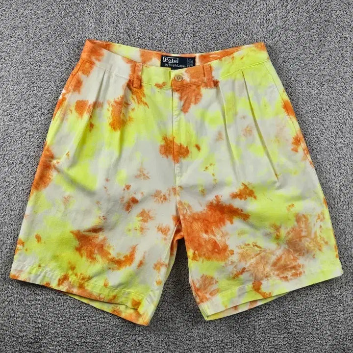 [BUNJANG] Polo Ralph Lauren Custom Multicolor Dye Shorts (32") / 폴로랄프로렌 쇼츠 반바지 커스텀 ( 32" ) / 12153