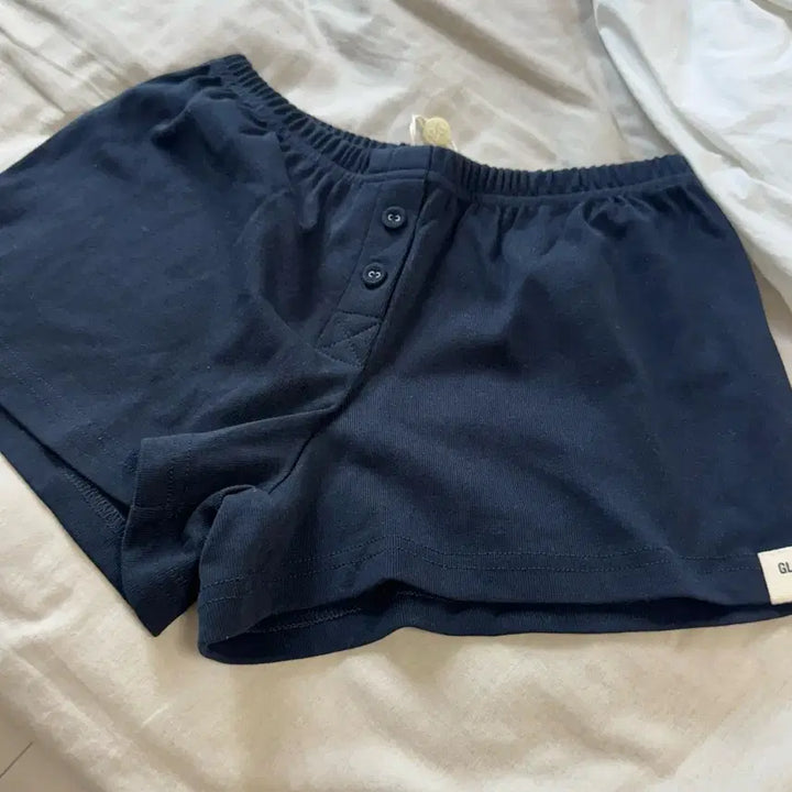 [BUNJANG] Gloni Button Fly Shorts Navy (Discontinued) / 글로니 버튼플라이쇼츠 네이비