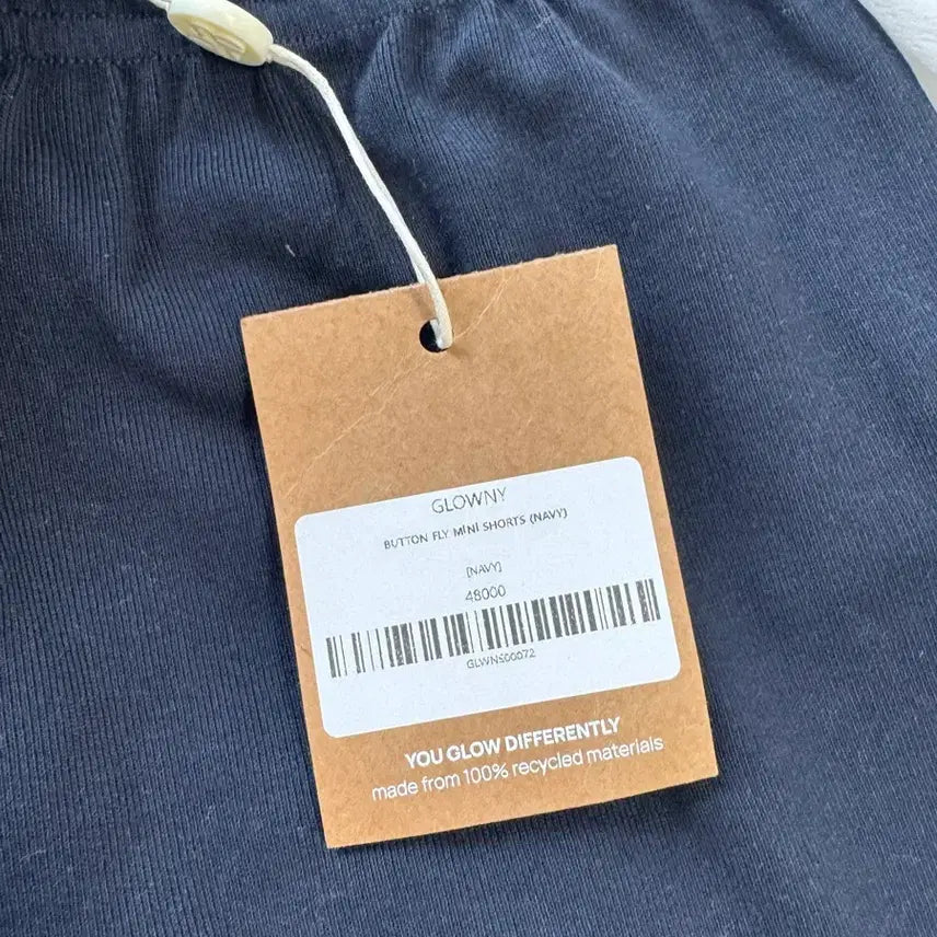 [BUNJANG] Gloni Button Fly Shorts Navy (Discontinued) / 글로니 버튼플라이쇼츠 네이비