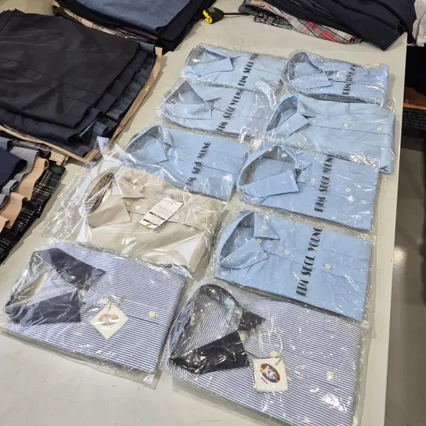 [SOLD OUT] 신품남성 교복긴팔셔츠 사이즈믹스 10장