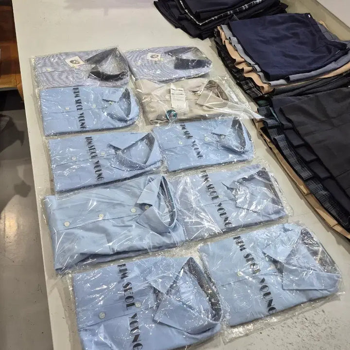 [SOLD OUT] 신품남성 교복긴팔셔츠 사이즈믹스 10장