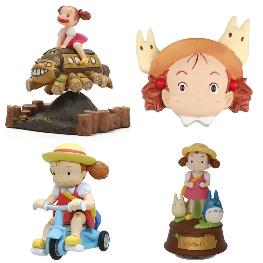 [BUNJANG] Ghibli My Neighbor Totoro Mei Magnet, Full Pull Car, Music Box, Figure Bundle Set / (일괄) 지브리 이웃집 토토로 메이 마그넷 풀백카  잡목림 오르골 피규어