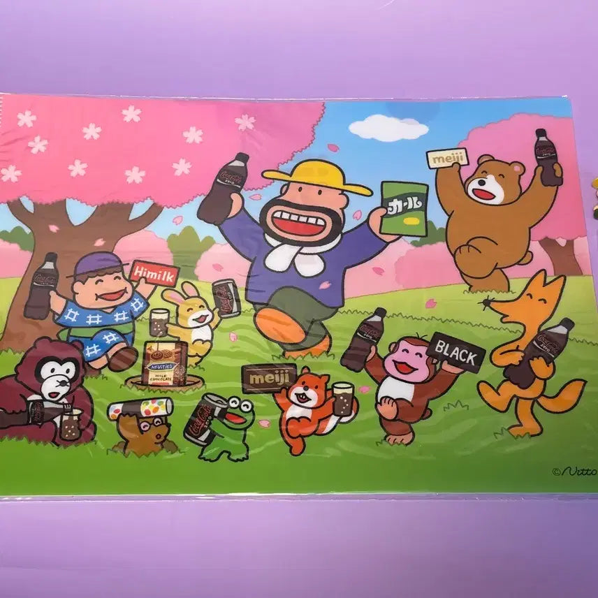 [BUNJANG] Meiji Coca-Cola Collaboration Character Clear File / 칼 아저씨 콜라보 캐릭터 클리어파일