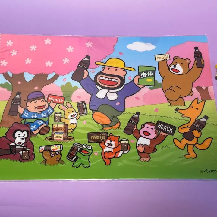 [BUNJANG] Meiji Coca-Cola Collaboration Character Clear File / 칼 아저씨 콜라보 캐릭터 클리어파일
