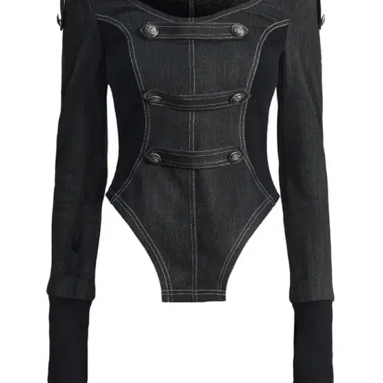 [BUNJANG] KIMYO Armor Bar High Leg Cut Top / 키묘 나폴레옹 (아머 바 하이 레그 컷 탑)