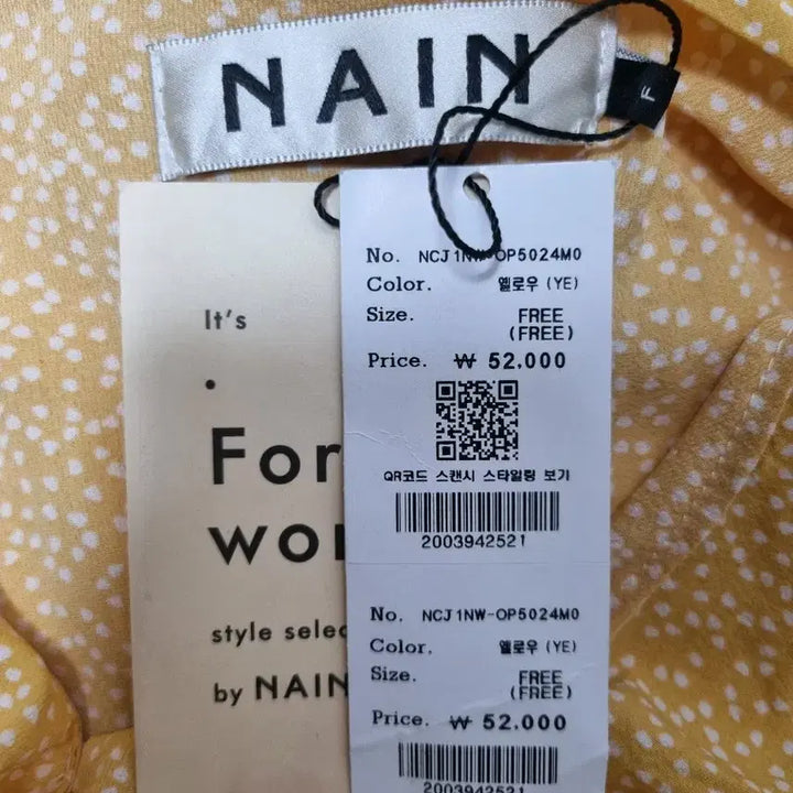 [BUNJANG] NAIN Long Dress Size F / NAIN 롱 원피스(택상품)