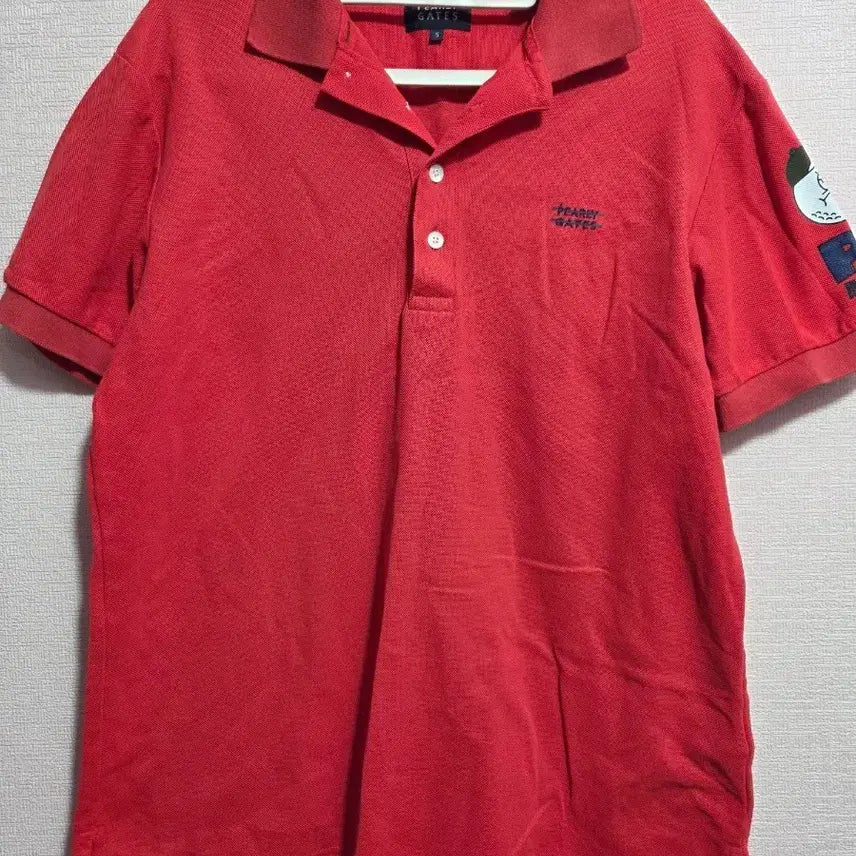 [BUNJANG] Fairytale Gates Red Short Sleeve Polo T-Shirt / 페어리게이츠 레드 반팔 폴로티셔츠