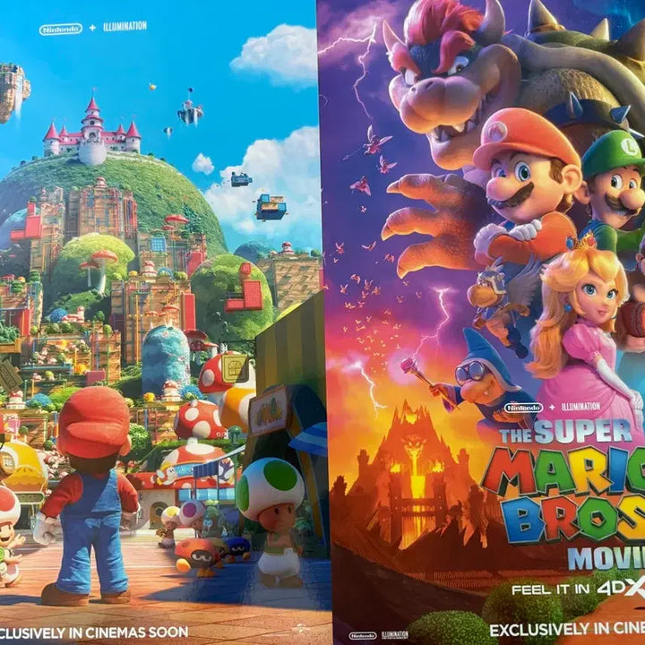 [BUNJANG] The Super Mario Bros. Movie 2-Poster Set / 슈퍼 마리오 브라더스 무비 포스터 2종 팝니다