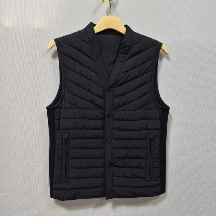[BUNJANG] Solid Homme Black Padded Vest 95 / 솔리드옴므 블랙 패딩 조끼 95