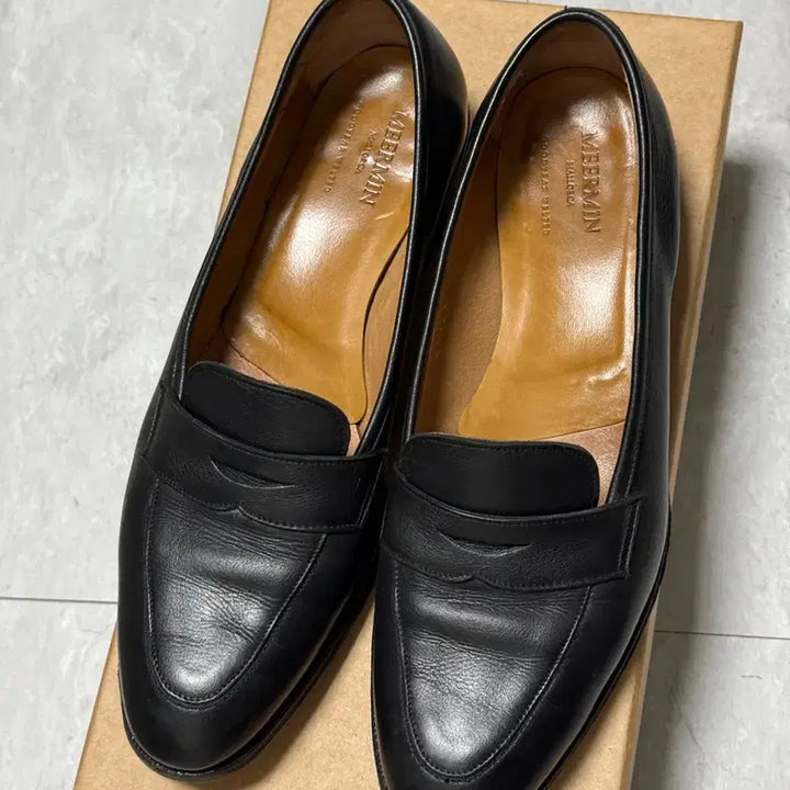 [BUNJANG] MEERMIN Black Penny Loafers UK8 / MEERMIN 블랙 페니 로퍼 270 / UK8