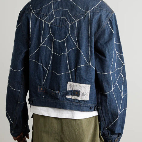 [BUNJANG] Kapital 12oz Denim Santo Domingo Thunderbird Jacket Indigo / 캐피탈 12온즈 데님 산토 도밍고 썬더버드 자켓 인디고