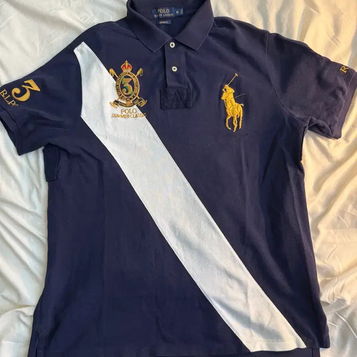 [BUNJANG] Polo Ralph Lauren Big Pony Chief Keep Collar T-shirt / 폴로 빅포니 치프키프 카라티