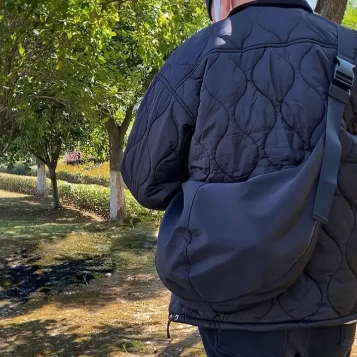 [BUNJANG] Black Waterproof Shoulder Bag Messenger Bag Crossbody Bag Unisex / 블랙 숄더백 메신저백 크로스백 남녀공용 방수