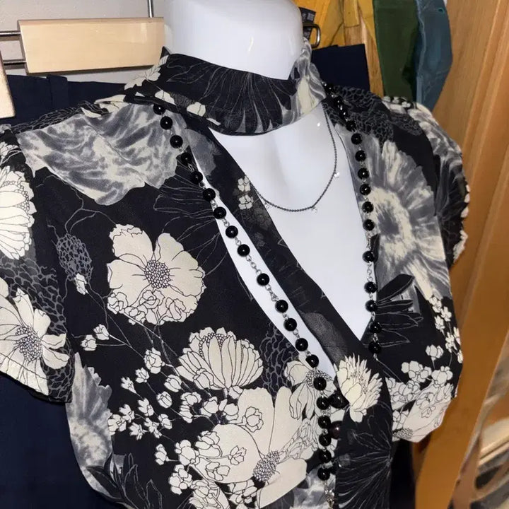 [BUNJANG] Dark Fairy / Oriental Silk Scarf Top / 다크 페어리/오리엔탈 탑