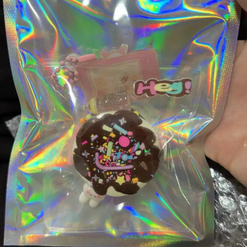 [BUNJANG] Hey Rabbit Squishy Donut Keychain / 헤이래빗 말랑이 새상품