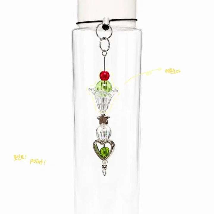 [BUNJANG] Melon Soda Beaded Keychain / 메론소다 비즈키링