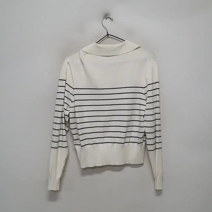 [BUNJANG] General Idea Striped Collar Knit Tee / 제너럴아이디어 스트라이프 카라 니트티