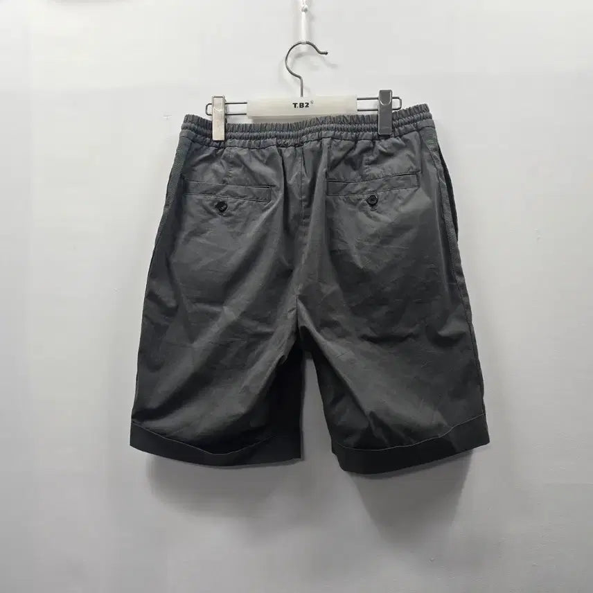 [BUNJANG] T.I FOR MEN Banding Half Pants Grey 86 / 1860 T.I FOR MEN 밴딩 하프팬츠 그레이 86 남성 반바지