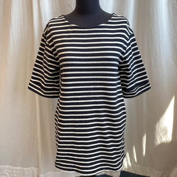 [BUNJANG] Nanoca Striped Short-Sleeve T-Shirt (M) / nanoca 스트라이프 반팔티셔츠(M)