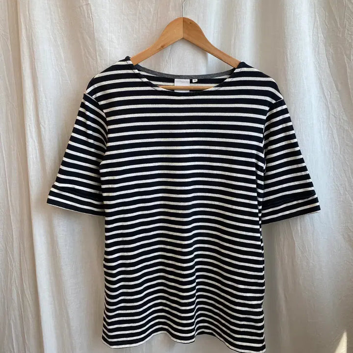 [BUNJANG] Nanoca Striped Short-Sleeve T-Shirt (M) / nanoca 스트라이프 반팔티셔츠(M)