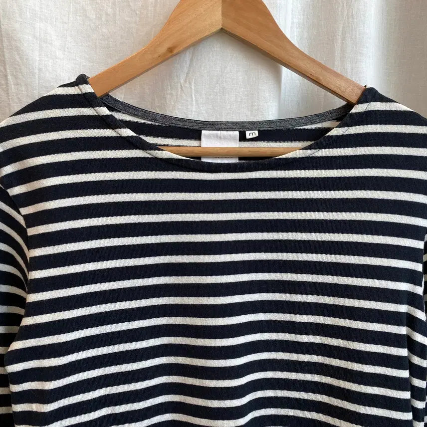 [BUNJANG] Nanoca Striped Short-Sleeve T-Shirt (M) / nanoca 스트라이프 반팔티셔츠(M)