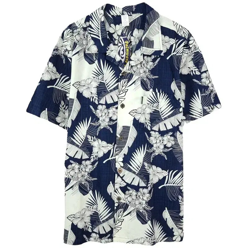 [BUNJANG] Palmwave Oversized Hawaiian Aloha Shirt / (새상품)팜웨이브 오버핏 하와이안 알로하 셔츠 M20472
