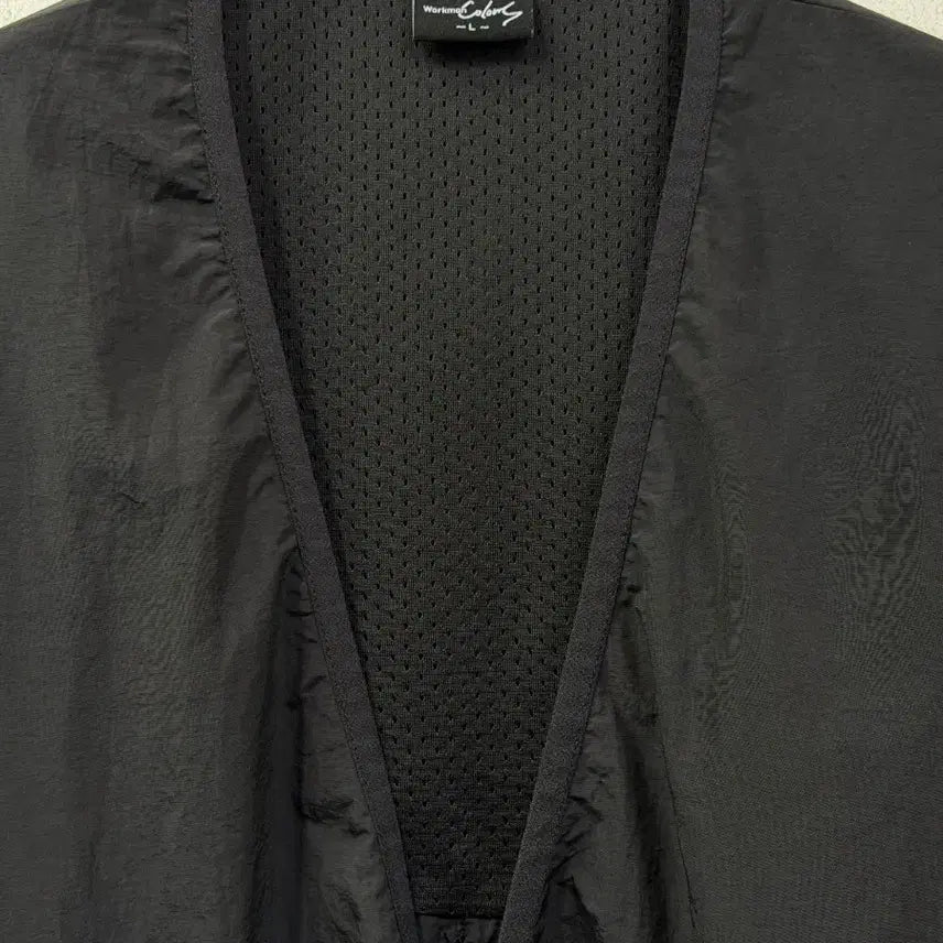 [SOLD OUT] Workman Colors (Japan) 나일론 와이드 노칼라 자켓 블랙
